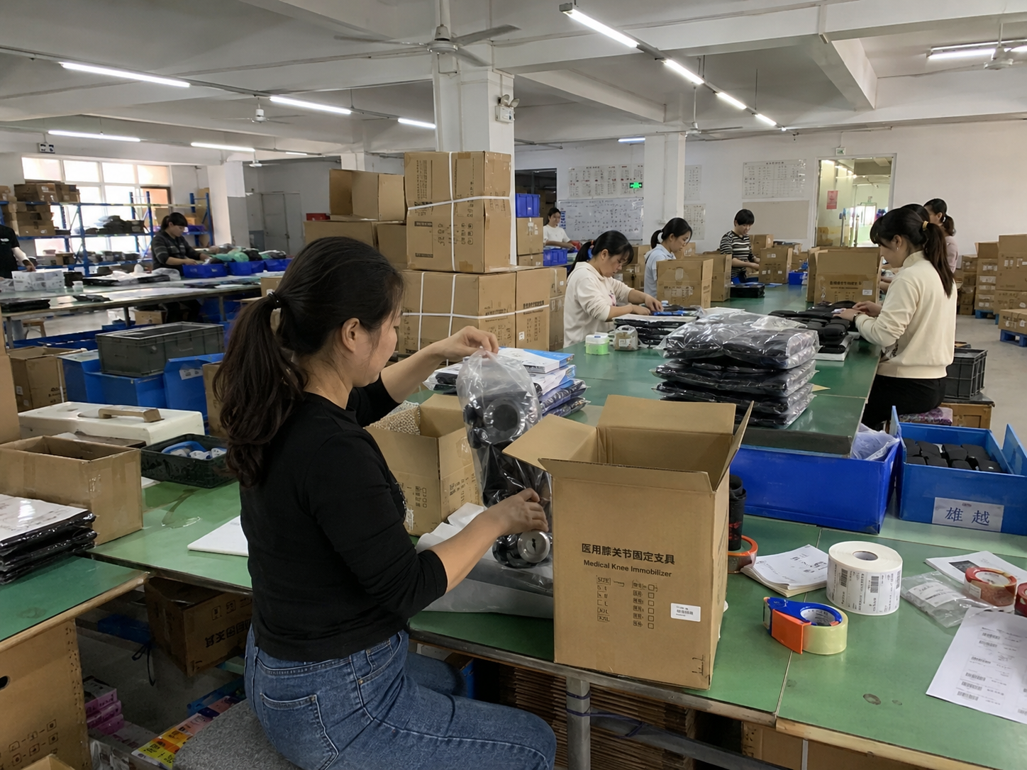 Box packing and labeling