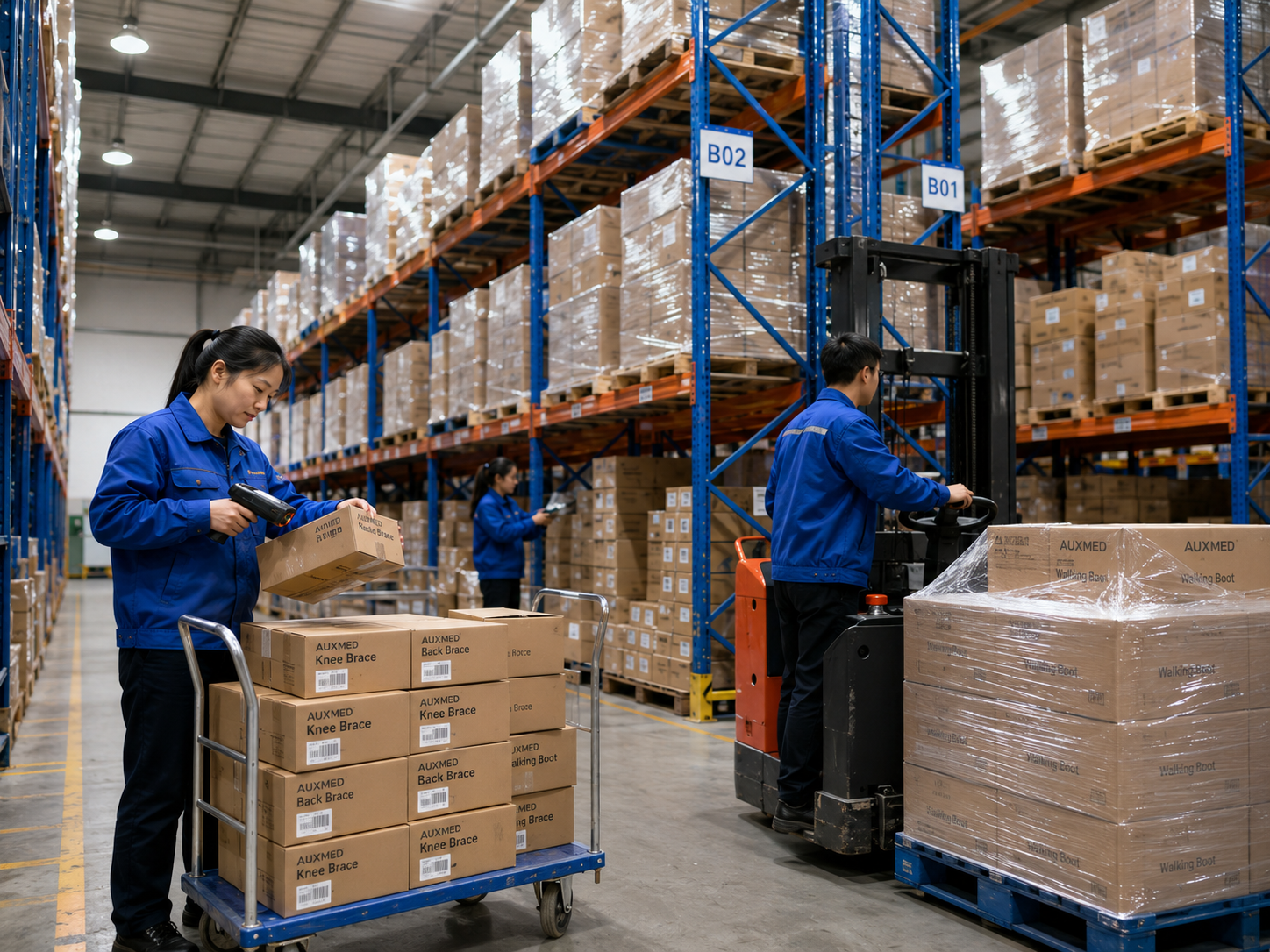 Palletizing and loading